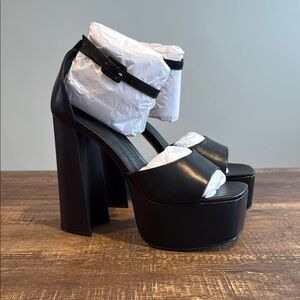 Elegant Black Platform Heels